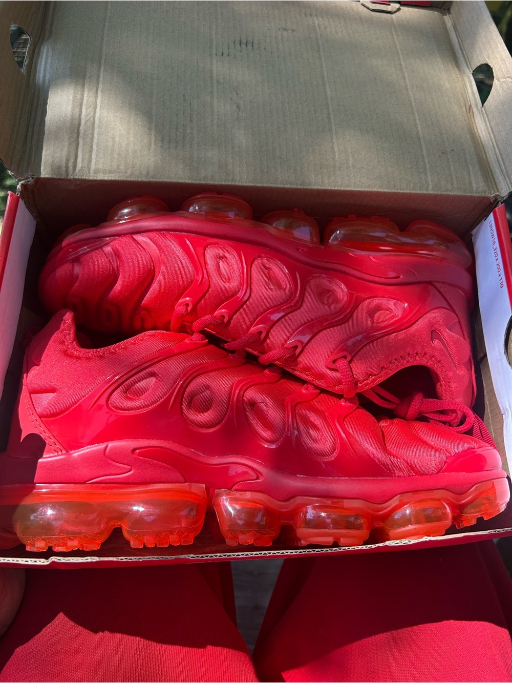 Nike Vapormax Red Slip-On Sneaker